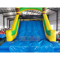 Grande piscine gonflable avec toboggan aquatique pour enfants, équipement de terrain de jeux extérieur commercial, attraction de parc aquatique