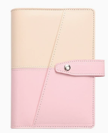 Carnet en cuir PU avec reliure à 6 <span class=keywords><strong>anneaux</strong></span> et fermeture éclair, personnalisable, format A6, pour planificateur budgétaire, journal, portefeuille et agenda - Product Image 2
