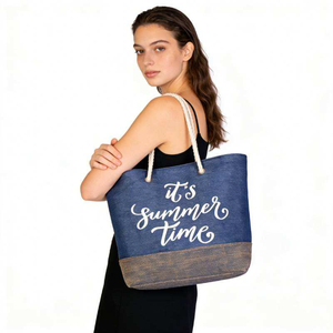 Sac fourre-tout en toile noire personnalisé avec logo, marque Sworldora, imprimé avec ruban léopard et poignée en corde, sac promotionnel cadeau - Product Image 3