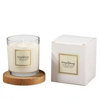 Bougie parfumée en verre, fabriquée en Chine, modèle JLF-03, livraison directe disponible ; Lampe à beurre, cadeau festif, parfum transparent