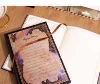 Carnet de notes vintage nautique à couverture rigide A5 avec dos doré à la feuille, journal décoratif rétro de voyage, logo personnalisé pour cadeaux de voyage