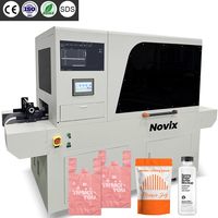 Imprimante UV numérique NOVIX One Pass pour tasses pour animaux de compagnie, machine d'impression de sacs en plastique, alimentateur automatique, imprimante UV à passage unique pour sacs en PVC et PE