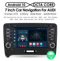IPoster vendeur Android 10 récepteur d'autoradio lecteur multimédia avec Panorama pour AUDI TT MK2 2006-2014 navigateur GPS Carplay