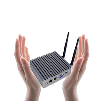 Windows 7/8/10 dan Linux kompatibel, Fanless Industrial Mini PC dengan CPU Intel J1900 dan 4 port USB