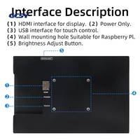 MPI8008-A Pantalla Táctil Capacitiva LCD IPS de 8 Pulgadas, Módulo LCD de 1280*800 con Interfaz Hd-mi/USB para Raspberry Pi