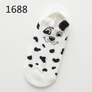 Coton Chaussettes Femme Kawaii <span class=keywords><strong>Chat</strong></span> Chien D'été Chaussettes Courtes Pantoufles Femmes Décontracté Doux Bateau Chaussettes - Product Image 1