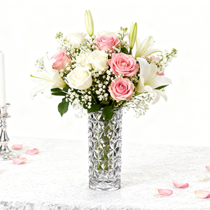Table <strong>Vase</strong> Personalized Mini Small Size <strong>Flower</strong> <strong>Vases</strong> Plastic Acrylic Unbreakable Polycarbonate Clear for Home Bathroom Decor - Product Image 6