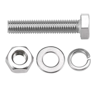 Tengri A2 70 A4 80 Edelstahl M16 M24 Sechskantschrauben, Muttern und Unterlegscheiben Set DIN931 DIN933 Bau- und Industriekomponenten