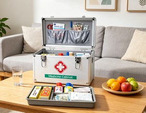 Suministros Médicos al por Mayor de Fábrica, Kits de Primeros Auxilios <span class=keywords><strong>para</strong></span> el <span class=keywords><strong>Hogar</strong></span>, Estuche Médico de Seguridad de Emergencia de Aleación de Aluminio - Product Image 5