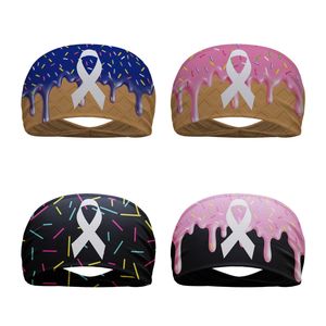 عصابات رأس كريم الجليد للرجال والنساء مخصصة عصابات رأس بيسبول رياضية رطوبة فتل للرأس لتشغيل اليوغا - Product Image 2