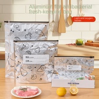 Sacs d'emballage alimentaire pour la conservation des aliments, sacs en aluminium à fermeture éclair, sacs de congélation pour la viande, les fruits de mer, le poisson, le poulet, les légumes, les fruits