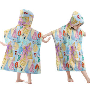 Toalla con Capucha para Niños, Diseño de Princesa Kawaii, Suave y Transpirable, para Niños, para Nadar, Ducha, Playa, Jugar - Product Image 2