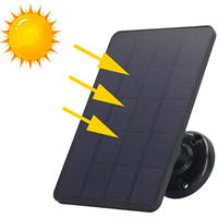 10W USB C Micro USB Panneau solaire mural réglable pour caméra de surveillance extérieure hors réseau