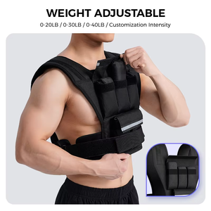 Chaleco con Peso para Entrenamiento de Fuerza, Alta Calidad, Gimnasio en Casa, Correr al Aire Libre, Entrenamiento Táctico, <span class=keywords><strong>Chalecos</strong></span> con Peso Ajustable - Product Image 3