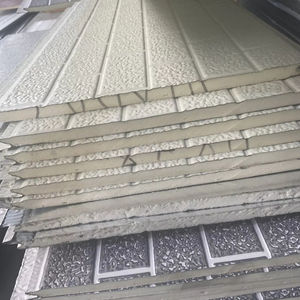 Directo de fábrica Panel de aislamiento de techo de acero aislado de 16mm 20mm 25mm de espesor para pared exterior de cámara fría de azulejo tallado - Product Image 1