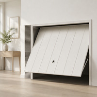 Porte de garage moderne intelligente électrique coupe-vent en acier polymère fini, isolation thermique, garantie 1 an pour entrée de villa ou de parc