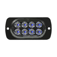 Lumière stroboscopique d'avertissement LED de vente chaude transfrontalière 12-24V Slim 8LED lumière latérale lumière de porte de camion de camion