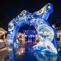 Arche gonflable personnalisée géante pour événements, fêtes, expositions, publicité, décoration d'arche gonflable