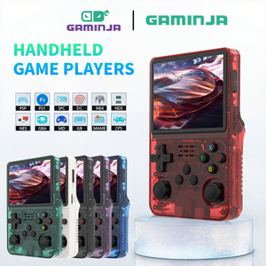 Consola de videojuegos portátil GAMINJA, pantalla IPS de 3,5 pulgadas, 64GB, reproductor de juegos Retro portátil de código abierto Lunix - Product Image 3
