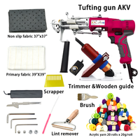 Ensemble d'outils essentiels professionnels pour la fabrication de tapis faits main en intérieur, kit de tufting pour projets de bricolage