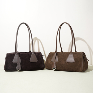 <span class=keywords><strong>Sac</strong></span> fourre-tout Boston chic en cuir suédé grande capacité, <span class=keywords><strong>sac</strong></span> <span class=keywords><strong>à</strong></span> bandoulière rétro surdimensionné, <span class=keywords><strong>sac</strong></span> <span class=keywords><strong>à</strong></span> <span class=keywords><strong>main</strong></span> esthétique en cuir de vachette, sacoche polyvalente pour le quotidien - Product Image 2