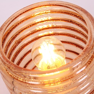 Factory Price Wooden Base Table <strong>Lamps</strong> <strong>for</strong> Bedroom Bedside E27 Glass Honey Jar Glass <strong>Lampshade</strong> Desk <strong>Lamps</strong> Nordic Amber Glass <strong>Lamp</strong> - Product Image 6