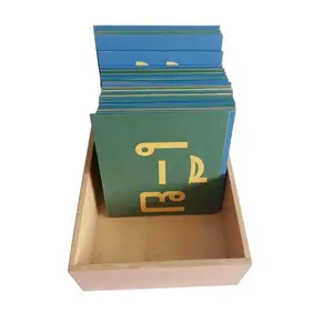 ผลิตภัณฑ์ไม้ของเล่นโรงเรียนการศึกษา Montessori <span class=keywords><strong>ภาษา</strong></span>ตัวอักษรประเทศไทยกระดาษทรายตัวอักษร (Vowel) - Product Image 1