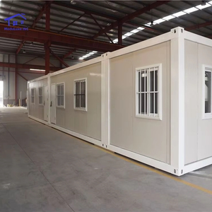 Maison préfabriquée par le fabricant, 20 pieds, 40 pieds, cabine préfabriquée, bureau, bâtiment, maison conteneur détachable, chambres d'hôtel et salle de bain - Product Image 1