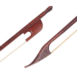 NAOMI — nœud violon en bois brésiliens <span class=keywords><strong>4</strong></span>/<span class=keywords><strong>4</strong></span>, grenouille en ébène, noir/blanc, cheveux de cheval naturels, en Fiber de carbone, grande taille - Product Image 3