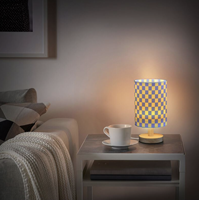 Lampe de table personnalisée avec impression UV 3D, lumière de nuit avec photo personnalisée et abat-jour en tissu de qualité supérieure pour la décoration esthétique de la maison