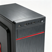 Boîtier PC Gaming ATX en Acier SPCC 0.35 avec Panneau Frontal USB, Mini Tour, Accessoires pour Serveur Réseau