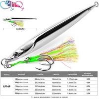 NEU 180g-300g Doppelhaken-Jigköder, spezieller Nudelfisch-Eisenplatten-Kunstköder, Weitwurf-Bleimetallköder für Meerwasser-Karpfen