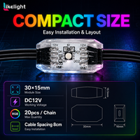 Luces de Cadena de Píxeles 3D RGB de 30x15mm DC12V GS8206 Dual SMD3535, 360 Grados, IP67 SPI, para Decoración de Interiores y Exteriores, Bares y Escenarios