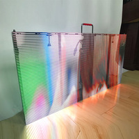 Écran LED transparent haute transparence P3.91, écran LED transparent couleur pleine, écran LED en verre pour vitrine