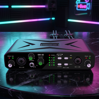 Interface audio USB 2 entrées 2 sorties Rayco, carte son avec alimentation fantôme 48V, résolution 32 bits/384 kHz, surveillance en temps réel pour l'enregistrement en studio