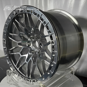 ล้อฟอร์จแบบสั่งทำพิเศษสำหรับ BMW 5x120 <span class=keywords><strong>สี</strong></span><span class=keywords><strong>เทา</strong></span>กันเกรย์ สำหรับการแข่งขัน ออกแบบเพื่อความแข็งแรงเป็นหลัก - Product Image 4