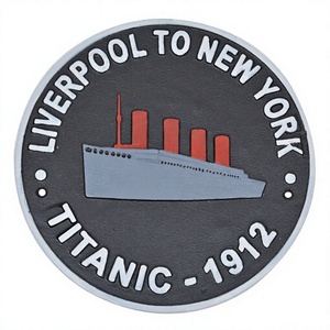 Placa Liverpool de fácil instalación para montaje en pared y puerta Placa de pared de metal de aluminio fundido Placa grande personalizada a los mejores precios - Product Image 1