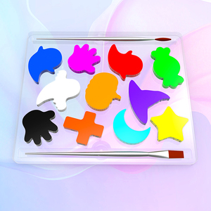 Palette de <span class=keywords><strong>maquillage</strong></span> pour enfants, à base d'eau, hypoallergénique, non toxique, sûre, pour fêtes d'anniversaire, carnaval, fournitures professionnelles pour le <span class=keywords><strong>maquillage</strong></span> du corps et du <span class=keywords><strong>visage</strong></span> - Product Image 2