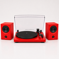 Tourne-disque vinyle ELETREE 3 vitesses avec haut-parleurs stéréo externes, tourne-disques pour disques vinyles avec haut-parleurs