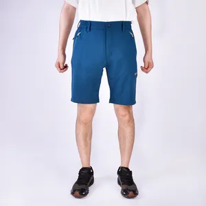 تصميم جديد مخصص مايكرو Ripstop 4 طريقة تمتد WR الأزرق الصيف الرجال المشي لمسافات طويلة في الهواء الطلق السراويل