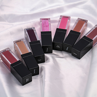 Noir grand applicateur beauté soins personnels en gros brillant à lèvres marque privée brillant à lèvres rouge à lèvres mat liquide rouge à lèvres rouge à lèvres