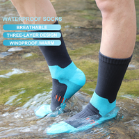 Chaussettes de randonnée imperméables respirantes à séchage rapide pour sports d'hiver en plein air, grande taille, avec logo personnalisé, pour hommes et femmes
