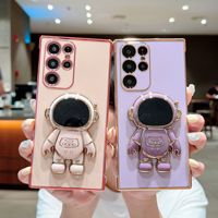 Support de téléphone portable et coque de protection Astronaute pour Samsung S26 S25 S24 S23 S22 Plus FE Ultra A12 A54 A20S A52 A10 A12 A32