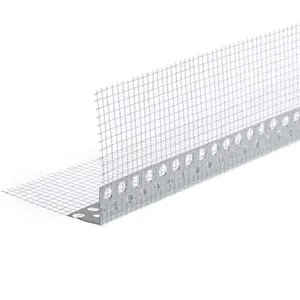 100mm tường cạnh bảo vệ vách thạch cao hồ sơ PVC trát góc hạt với lưới sợi thủy tinh chuyên nghiệp