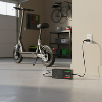 Chargeur intelligent de batterie au plomb GuBbang 48V20AH avec indicateur LED, arrêt automatique, protection contre l'inversion de polarité, certifié CE ROHS FCC pour vélo électrique