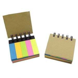 Bloc de Notas Adhesivas Espiraladas de Bolsillo con Impresión de Logotipo Personalizado, Mini Blocs de Notas de Papel Kraft Coloridos para Promoción Educativa - Product Image 6