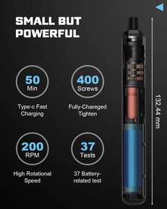 68-in-1 Set, Portable Cordless Power Driver Kit With Bits for Home Repair 68-in-1 El - Product Image 4