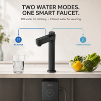 Purificateur d'eau électrique sans réservoir à débit élevé 600G, système de filtration par osmose inverse à 5 étapes sous comptoir pour hôtel et maison