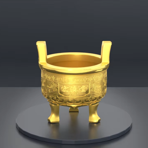 Premios de trípode de artesanía de metal personalizados para técnica de fundición de regalo de aniversario de grupo farmacéutico - Product Image 2