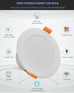 Ultrafino 2,5 pulgadas <span class=keywords><strong>Led</strong></span> Panel redondo luz Smd <span class=keywords><strong>Led</strong></span> lámpara de <span class=keywords><strong>techo</strong></span> Downlight nueva Oficina hogar 5W 7W 9W12W 16W Smart Rgb Downlight - Product Image 5